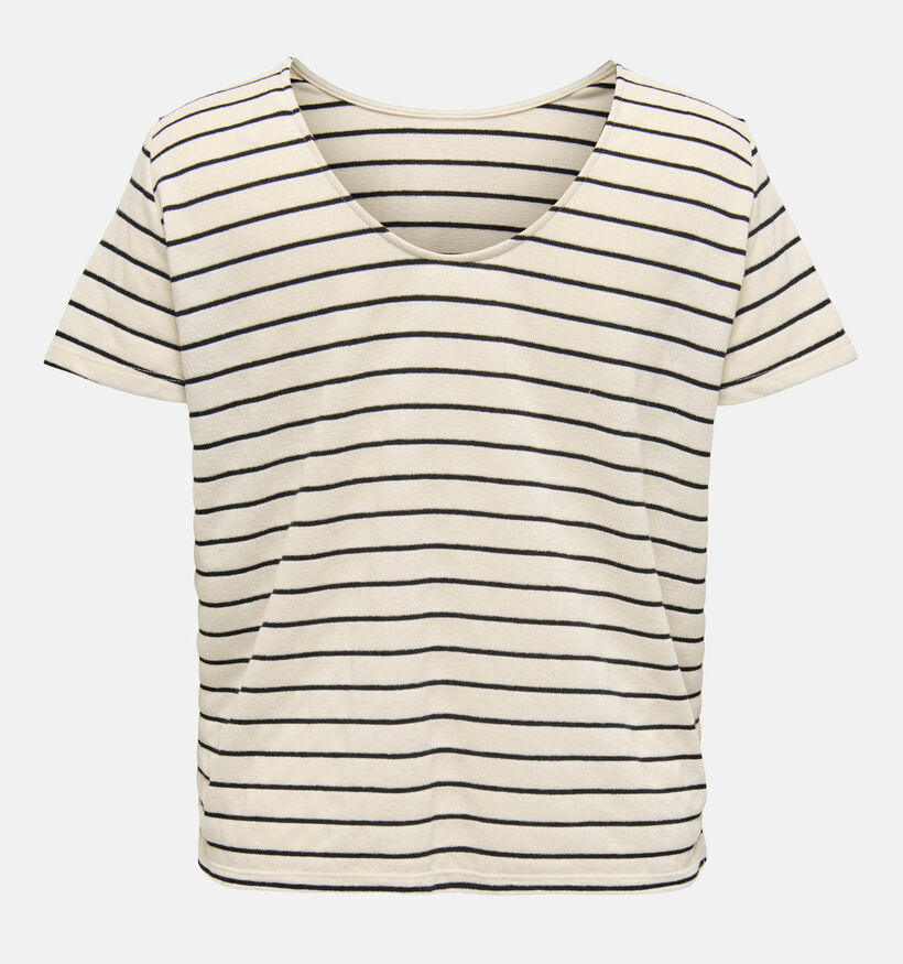 Only Carmakoma Jana Ecru T-Shirt voor dames (375072)