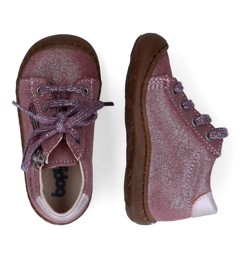 Bopy Jejoco Roze Babyschoentjes in nubuck (314756)