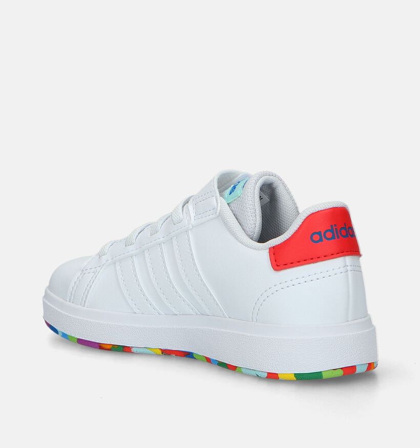adidas Grand Court 2.0 EL K Witte Sneakers voor jongens, meisjes (341646)