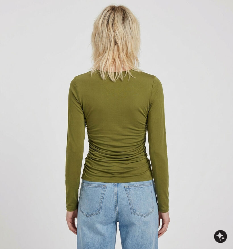 Vila Lysera Longsleeves en Vert fonc&eacute; pour femmes (382215)