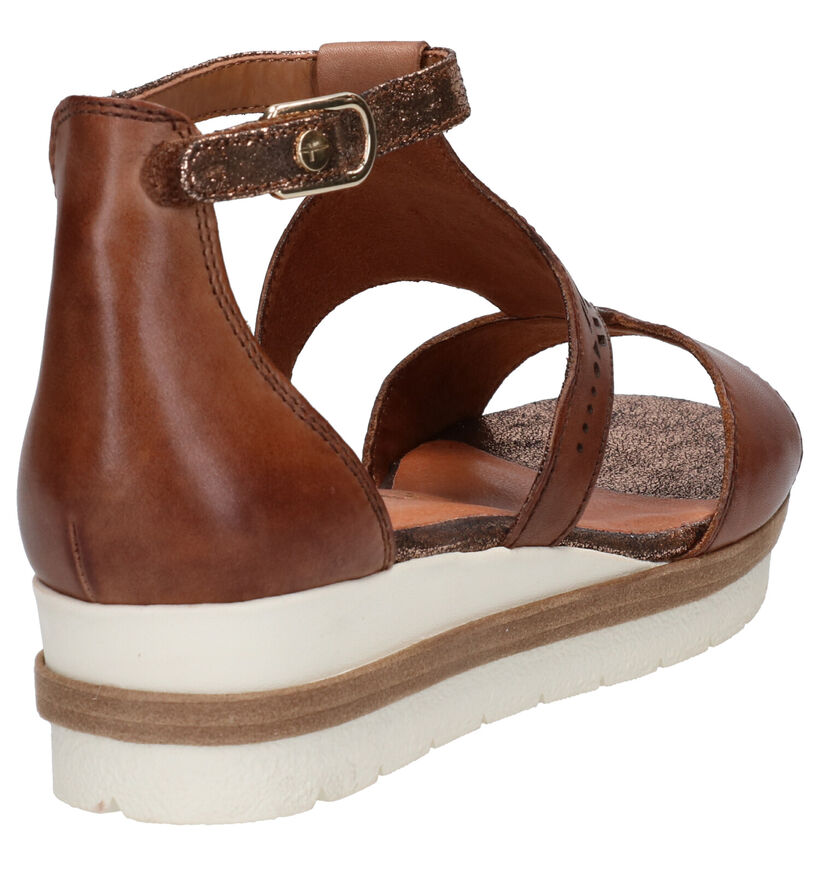 Tamaris TOUCH it Sandales en Cognac en cuir (269748)