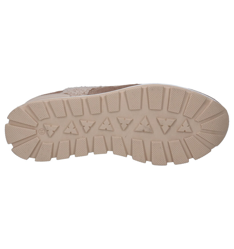 Weekend Taupe Veterschoenen voor dames (298725) - geschikt voor steunzolen