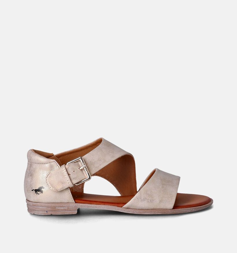 Mustang Sandales avec talon fermé en Or pour femmes (353423)