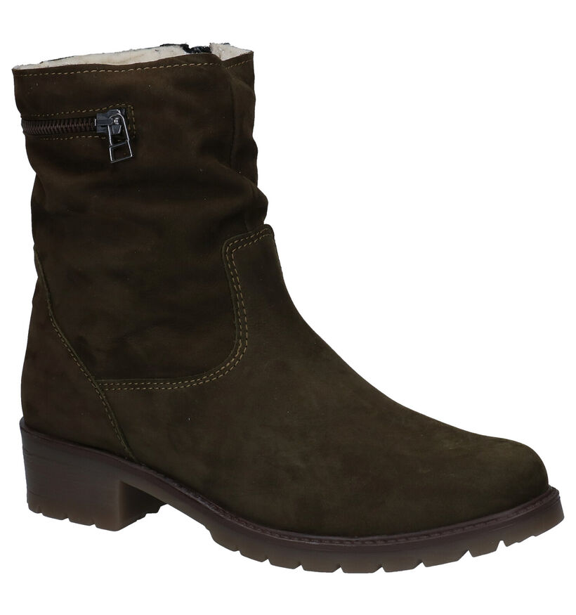 Solemade Josi Groene Bottines in nubuck (297359)