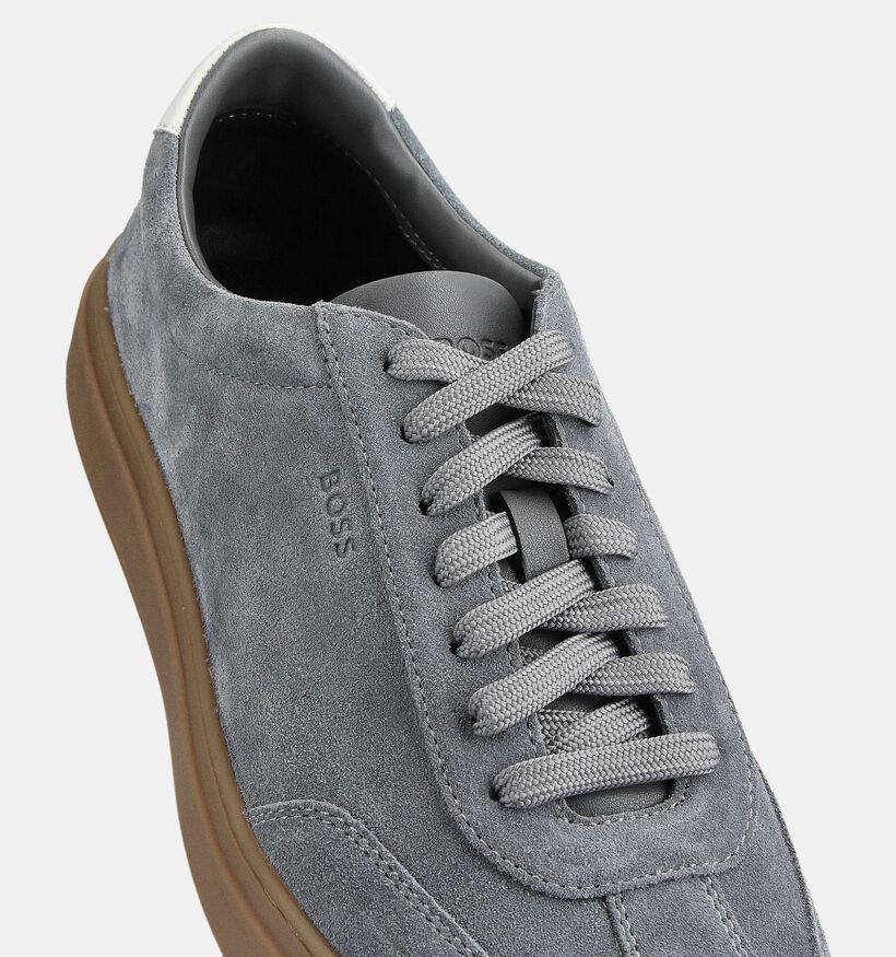 BOSS Kieran Grijze Veterschoenen voor heren (359087) - geschikt voor steunzolen