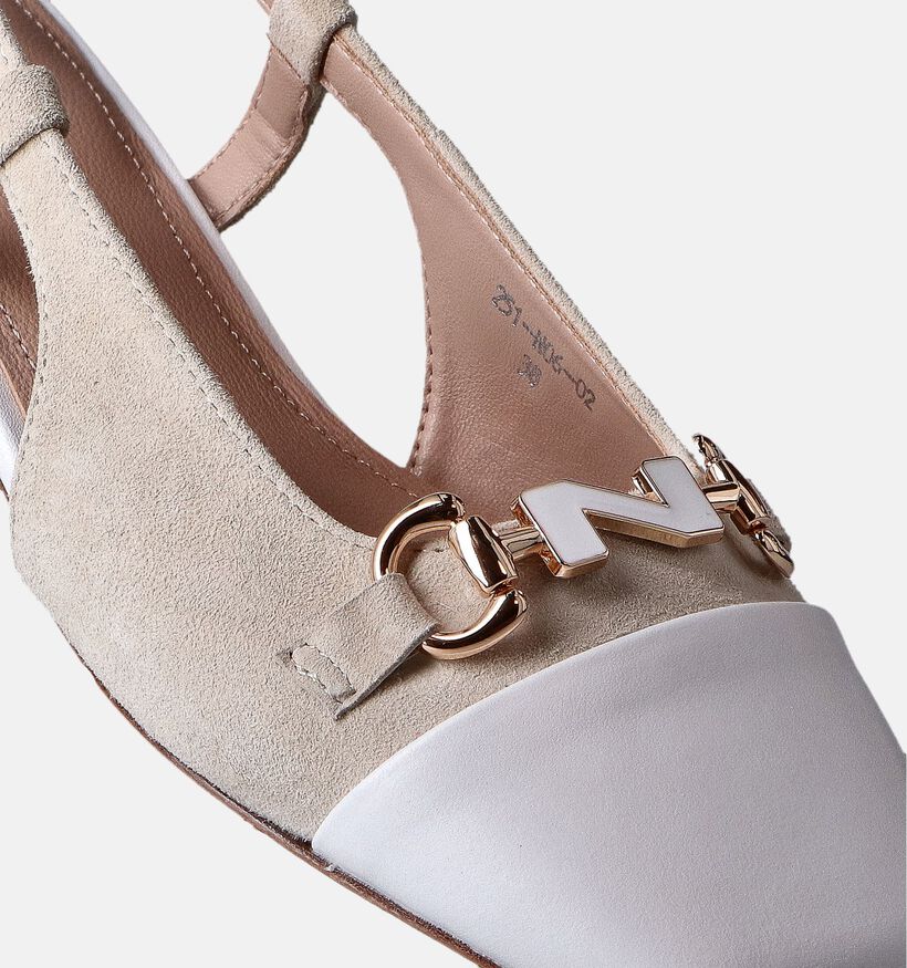 Nathan-Baume Beige Slingback pumps voor dames (356283)