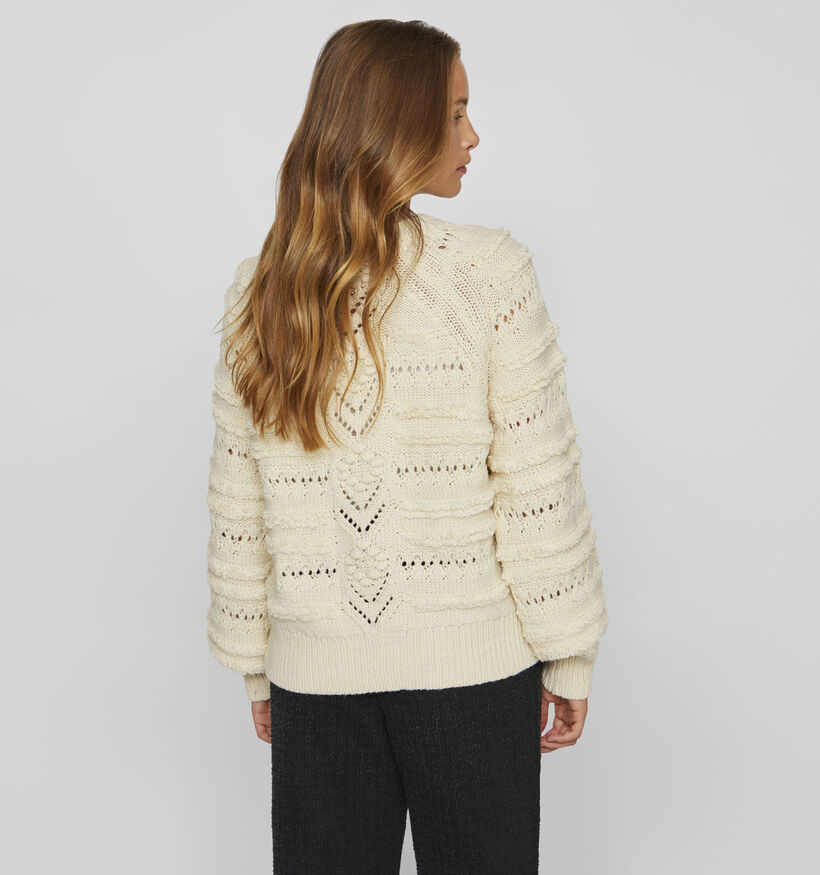Vila Tamo Beige Gebreide trui voor dames (348743)
