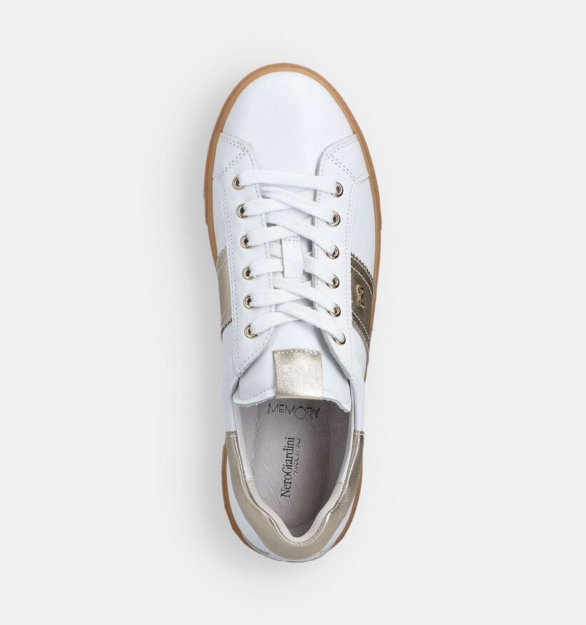 NeroGiardini Witte Sneakers voor dames (369072) - geschikt voor steunzolen
