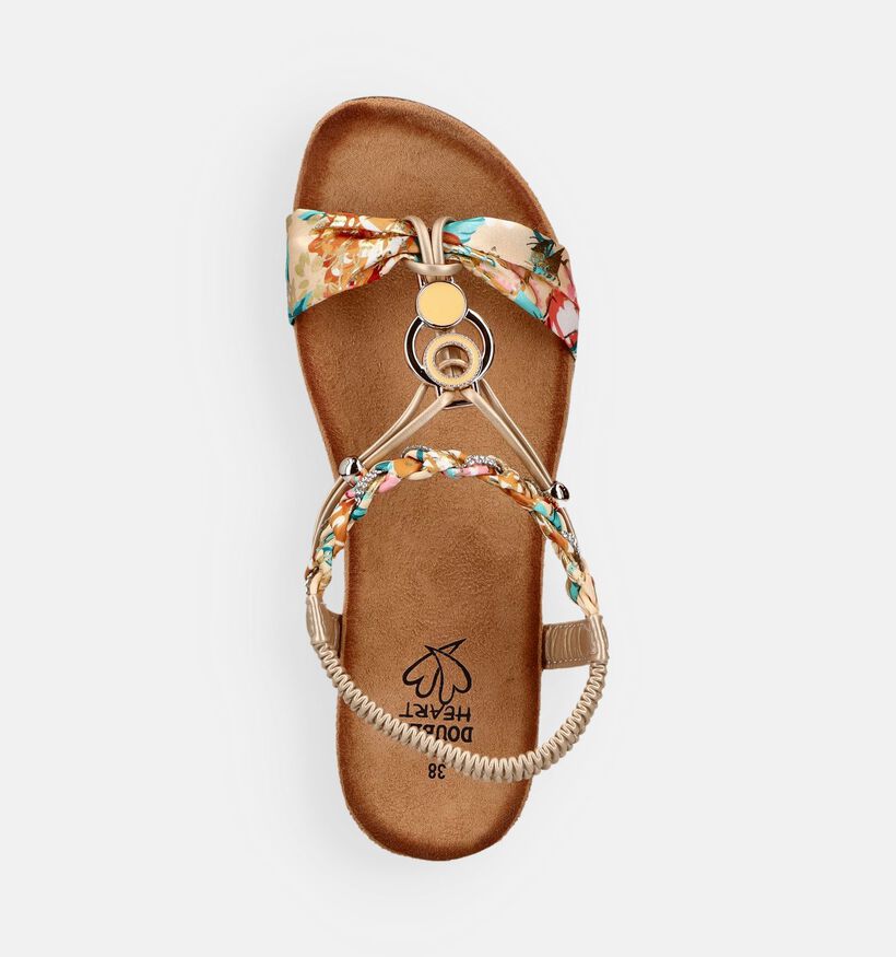 Double Heart Gouden Sandalen voor dames (373645)