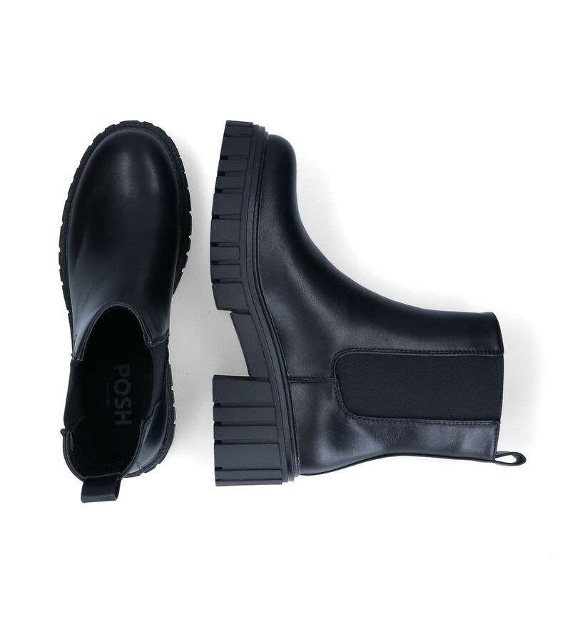 Poelman Bottines Chelsea en Noir en simili cuir (313169)