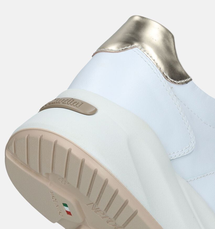 NeroGiardini Witte Sneakers voor dames (337164) - geschikt voor steunzolen