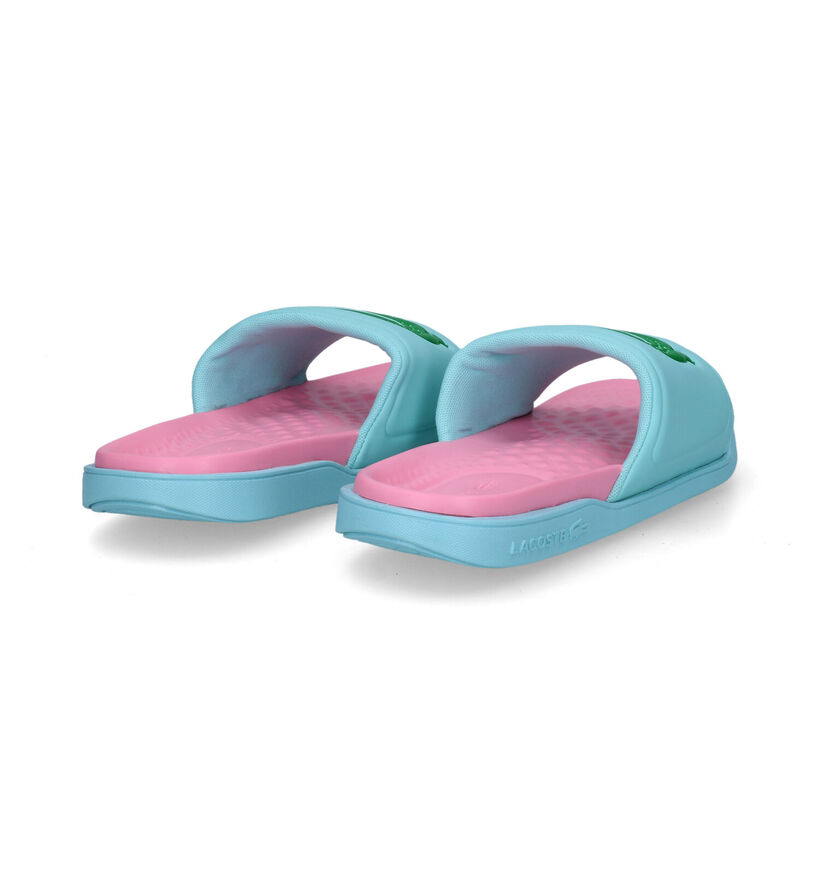 Lacoste Croco Dualiste Turquoise Badslippers voor dames (305582)