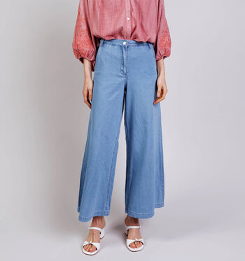 Rue Mazarine Jeans Wit/Blauw