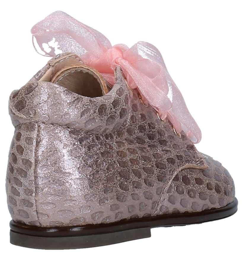 Beberlis Roze Babyschoenen in leer (281161)