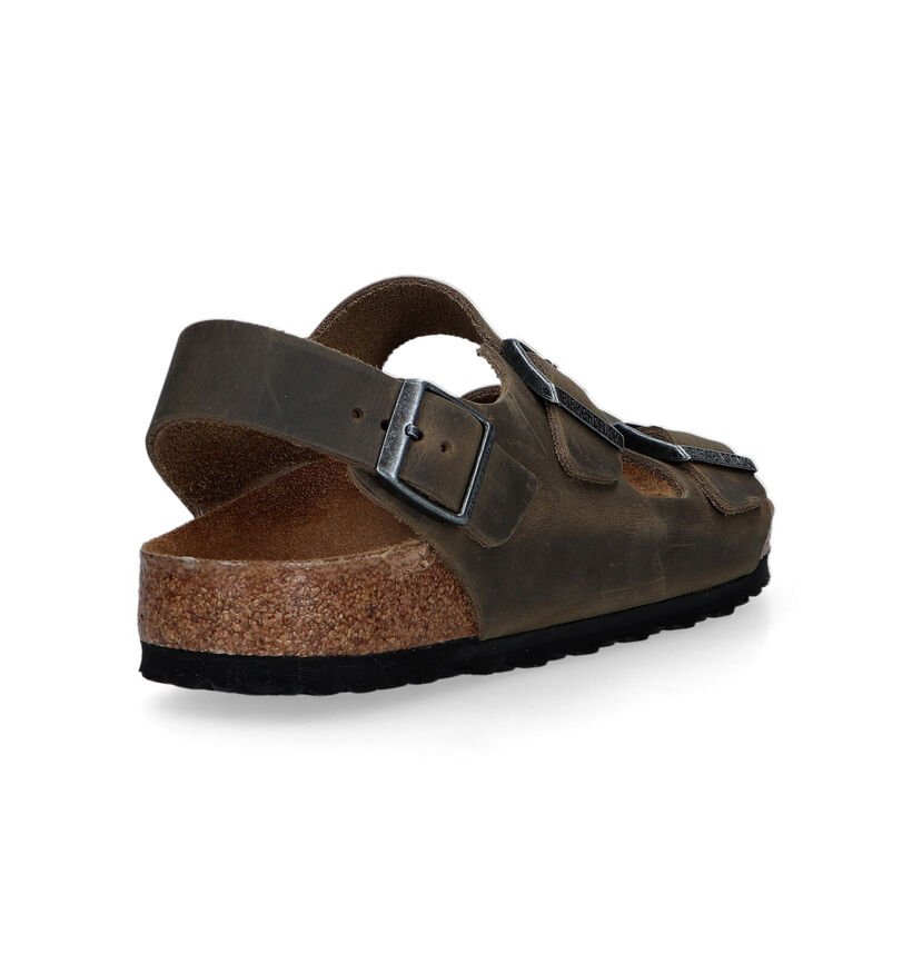 Birkenstock Milano Sandales en Marron pour hommes (337877)