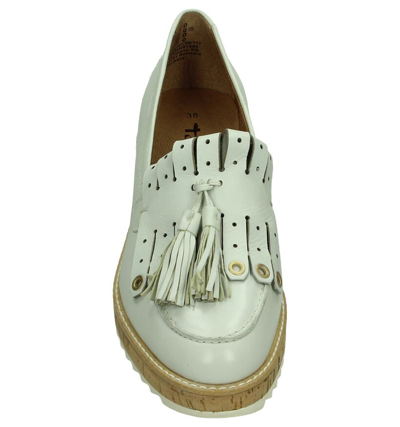Tamaris Chaussures slip-on en Blanc en cuir (192499)