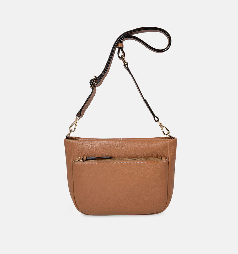 Crinkles Cognac Crossbody Tas voor dames (373910)
