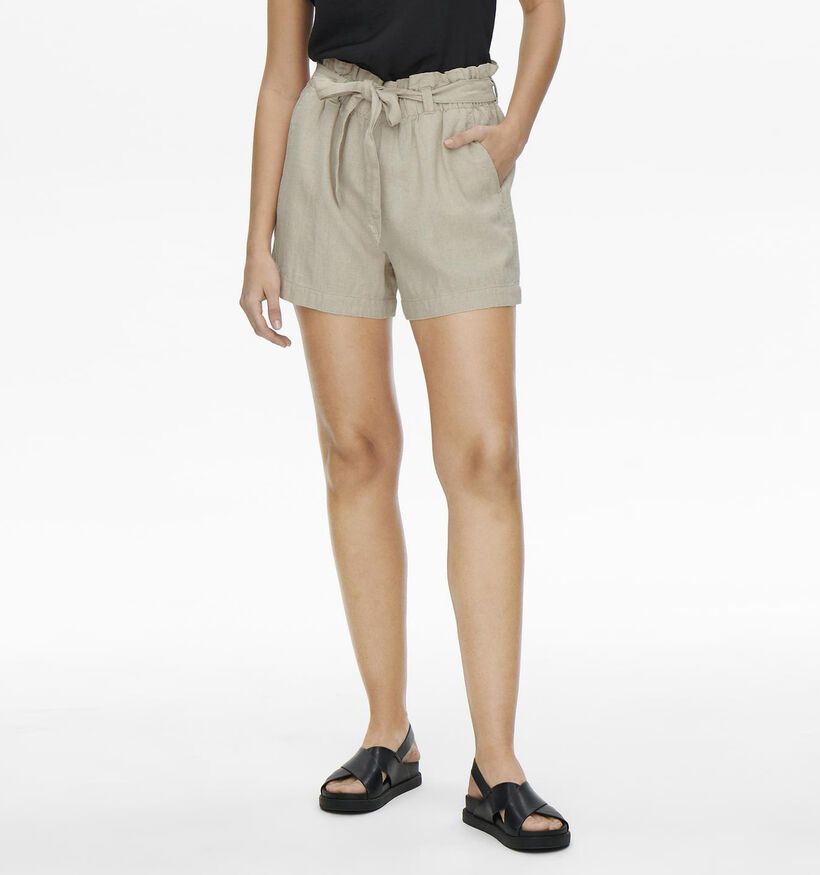 JDY Say Short en Lin Beige pour femmes (351346)