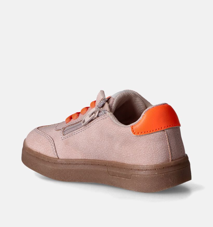 Milo & Mila Roze/Oranje Sneakers voor meisjes (354164)