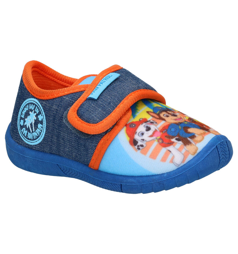 Paw Patrol Pantoufles fermées en Bleu foncé en textile (288518)