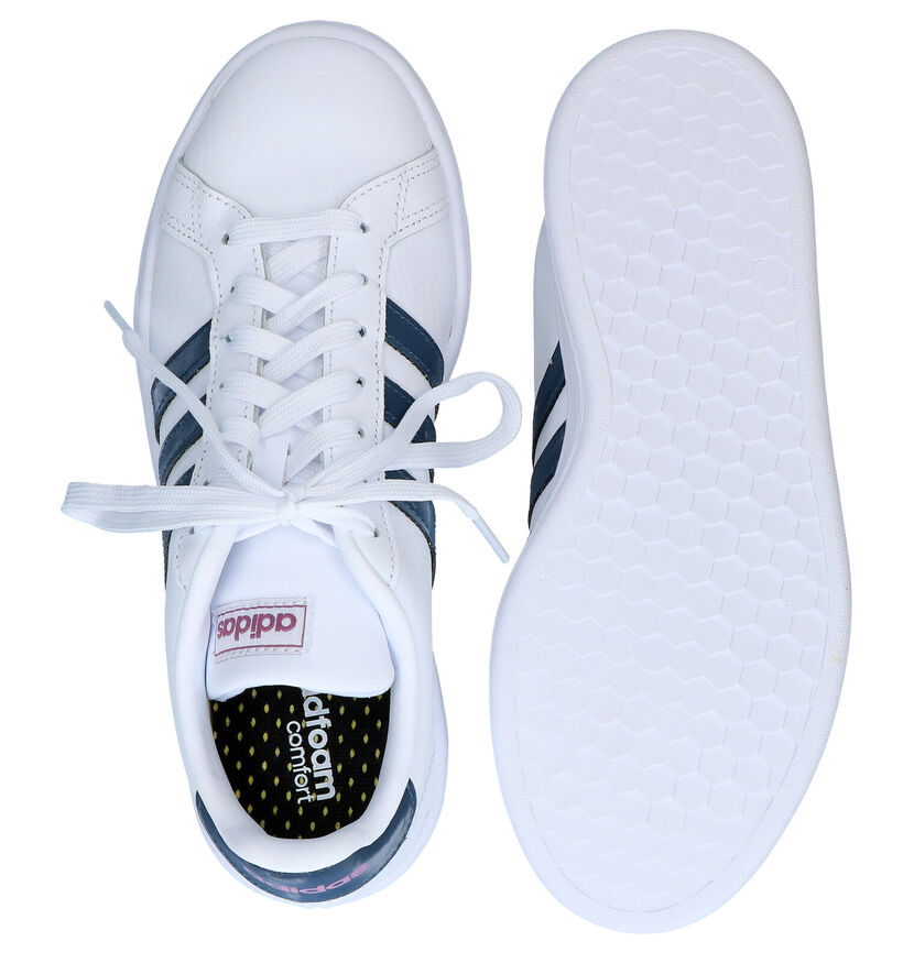 adidas Grand Court Witte Sneakers in kunstleer (284797)