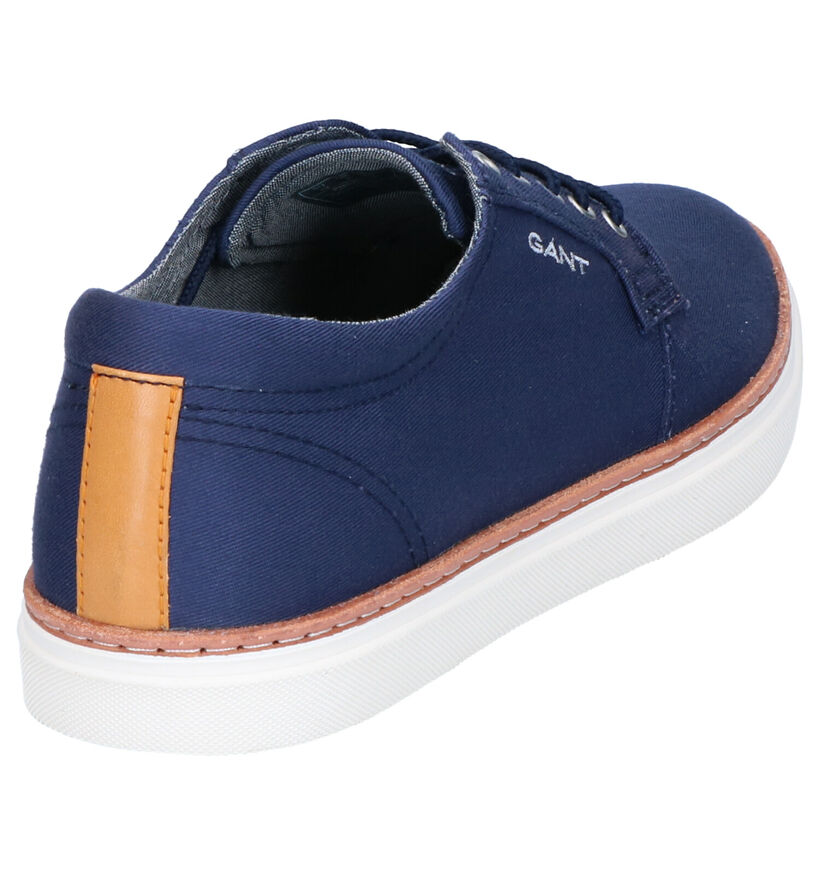 Gant Prepville Blauwe Veterschoenen in stof (271315)