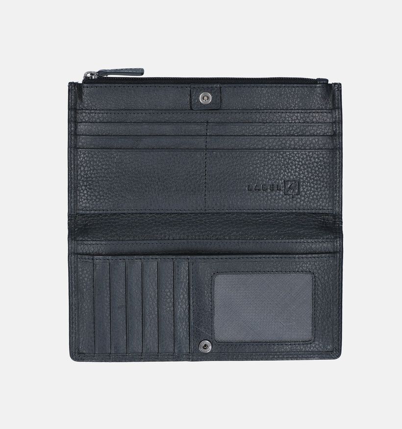 Label M Zwarte Ritsportemonnee voor dames (374912)