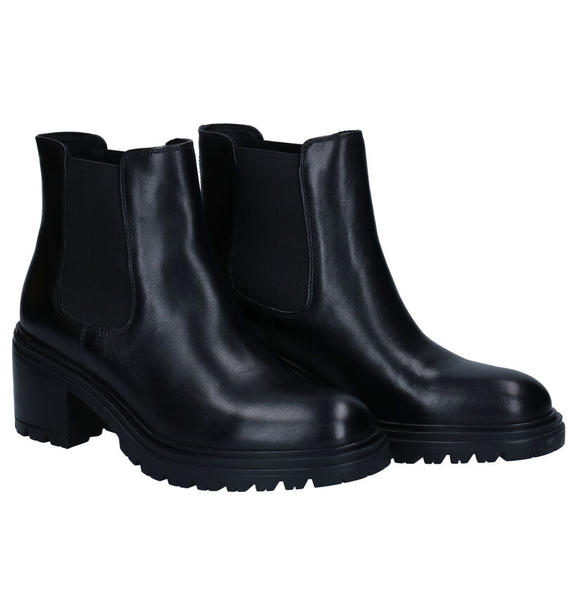 Geox Damiana Zwarte Laarzen in leer (294026)