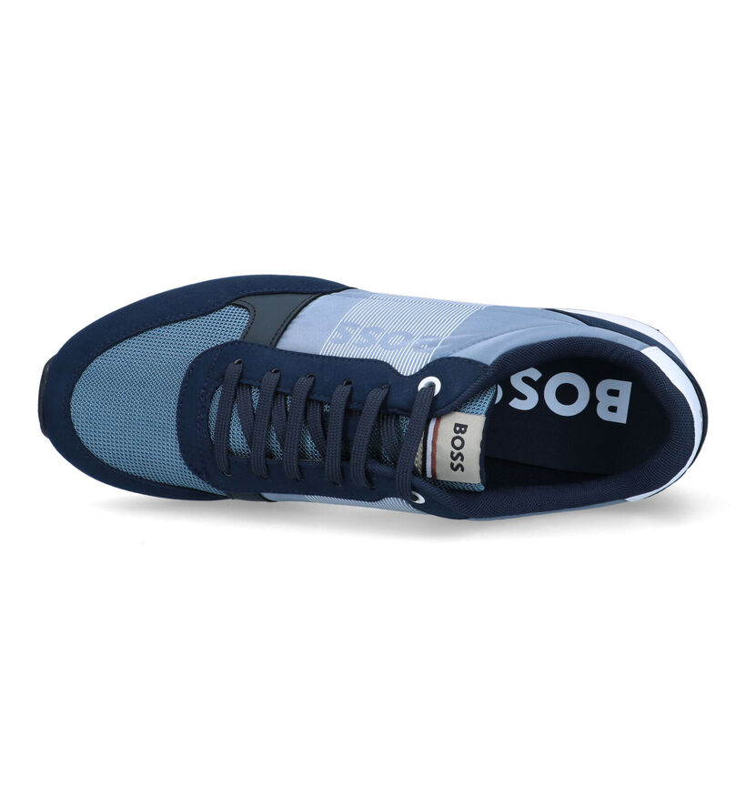 BOSS Kai Runn Baskets en Bleu pour hommes (320713)