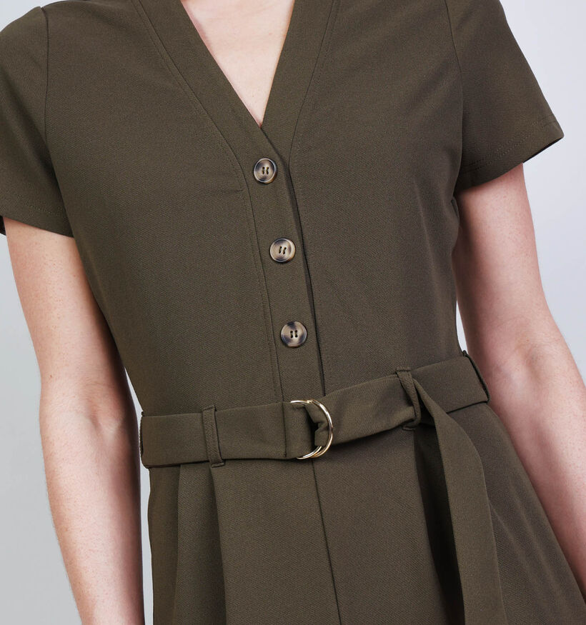 Vero Moda Kristina V-Neck Donkergroene Jumpsuit voor dames (367199)