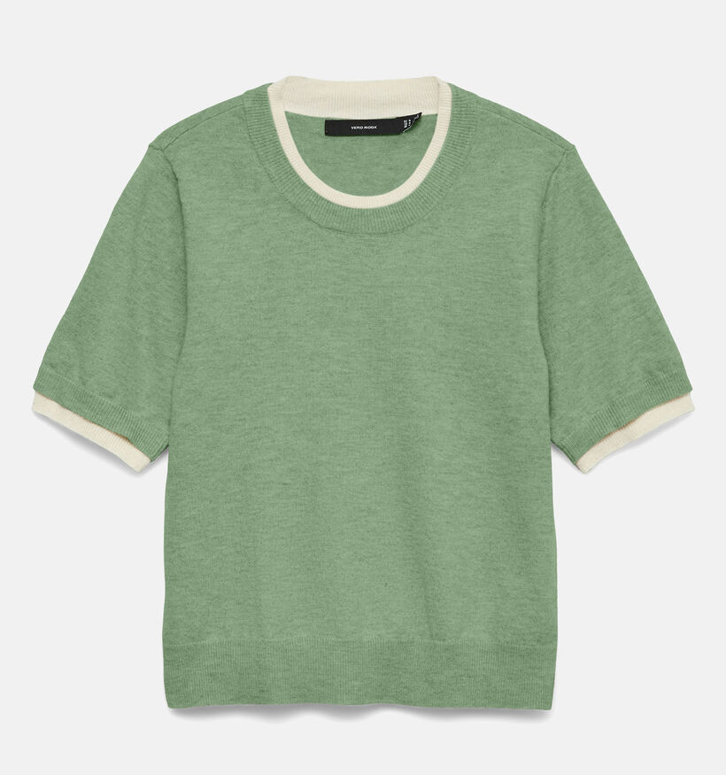 Vero Moda Wonderful Groen Truitje met Korte Mouwen voor dames (366131)