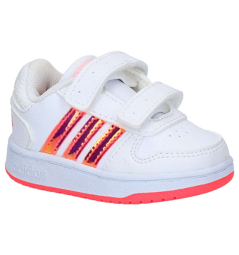 adidas Hoops Baskets en Blanc en simili cuir (276579)