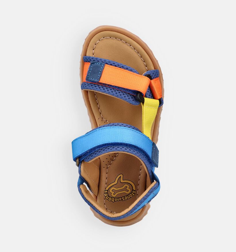 STONES and BONES Laker Sandales en Bleu/Orange pour gar&ccedil;ons (373751)