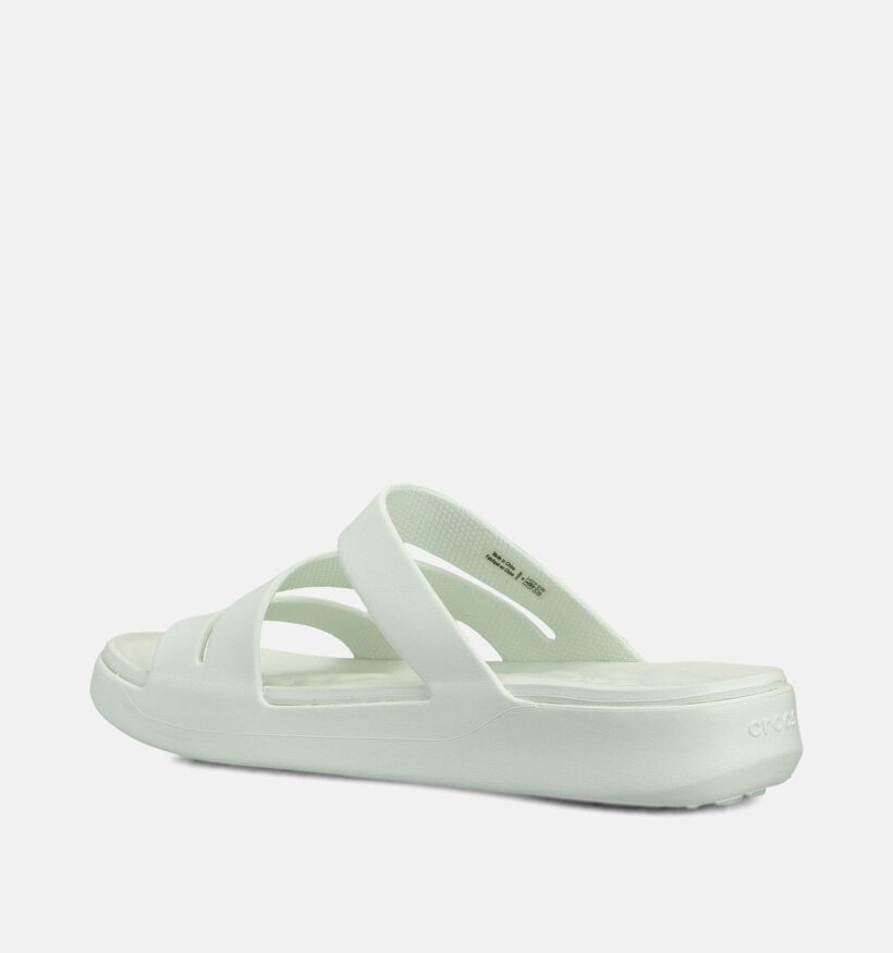 Crocs Getaway Strappy Claquettes en Vert pour femmes (369982)