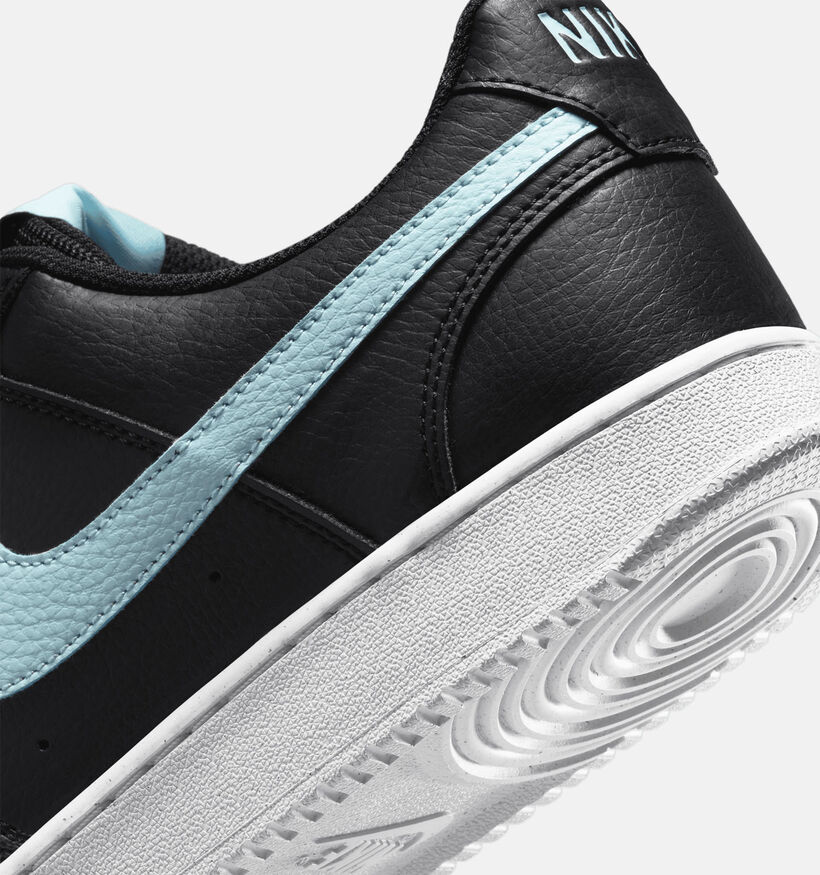 Nike Court Vision Low Next Nature Baskets en Noir pour hommes, garçons (343757)