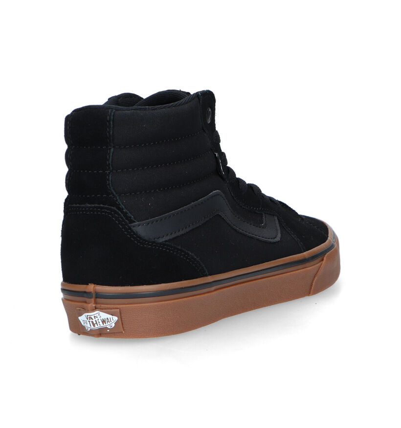 Vans Filmore Hi Baskets de skate en Bleu pour hommes (337030)