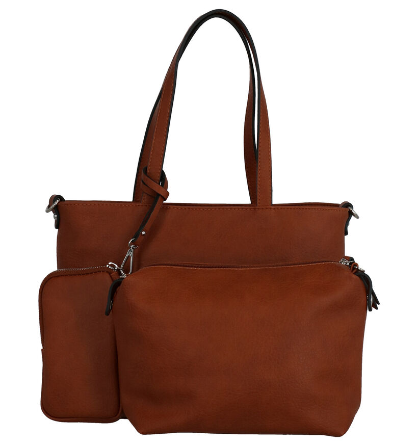 Emily & Noah Bruine Bag in bag Handtas in kunstleer (282165)