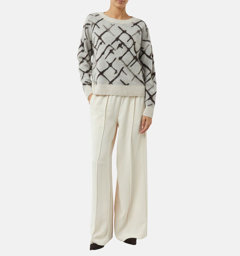 comma Lichtgrijze Pull voor dames (364851)