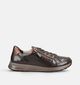 Ara Osaka 2.0 Donkerbruine Schoenen met Veter en Rits voor dames (379997) - geschikt voor steunzolen
