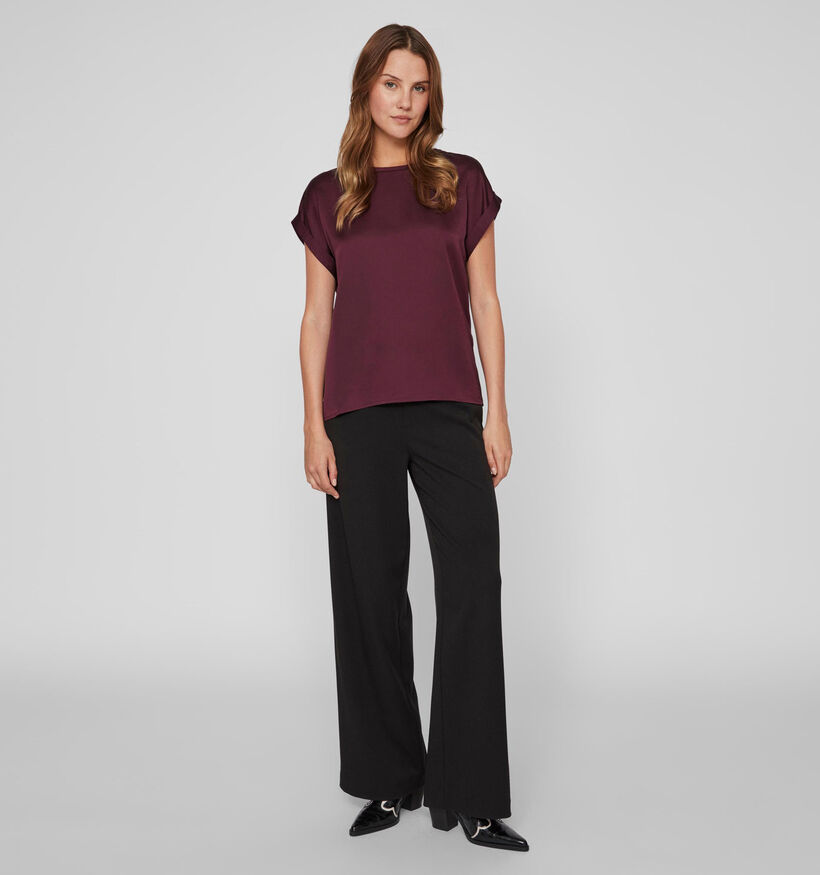 Vila Ellette Bordeaux T-shirt voor dames (340665)