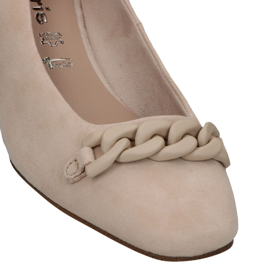 Tamaris Beige Pumps met Blokhak voor dames (320489)