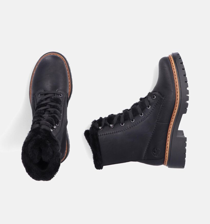 Rieker Boots à lacets en Noir pour femmes (347431)