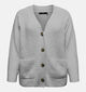 Vero Moda Curve Boom LS Grijze Cardigan voor dames (362602)
