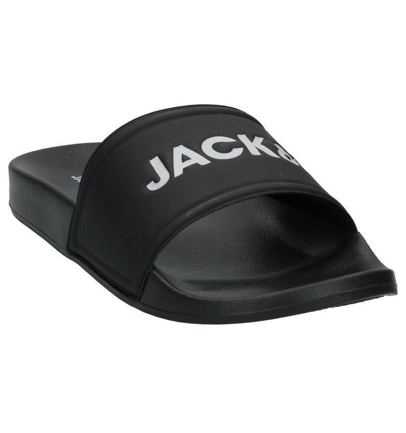 Jack & Jones Claquettes de piscine en Noir en synthétique (269106)