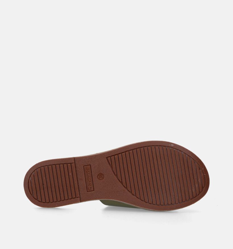 Tamaris Zwarte Platte slippers voor dames (354432)