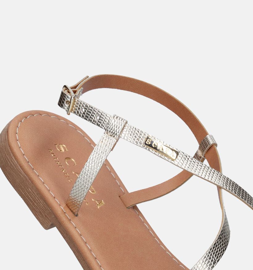 Scapa Gouden Platte sandalen voor dames (338559)