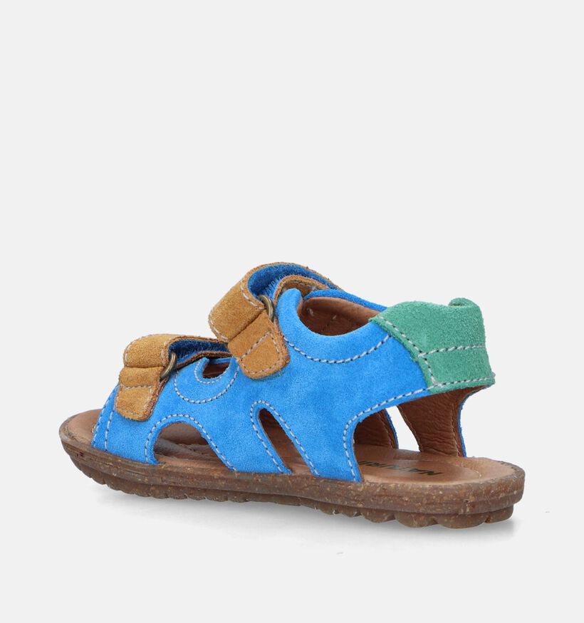 Naturino Sky Suede Blauwe Sandalen voor jongens (339273)