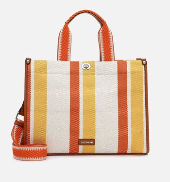 Emily & Noah Cabas Noir/Orange/Beige