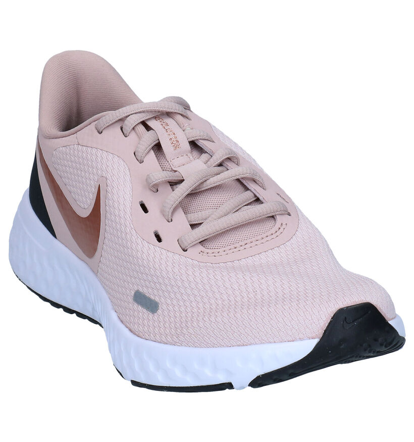 Nike Revolution 5 Zwarte Sneakers in kunstleer (290920)