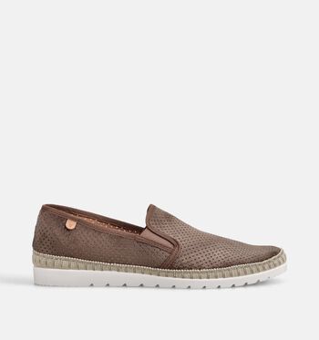 Verbenas Lage schoenen Cognac/Taupe/Groen